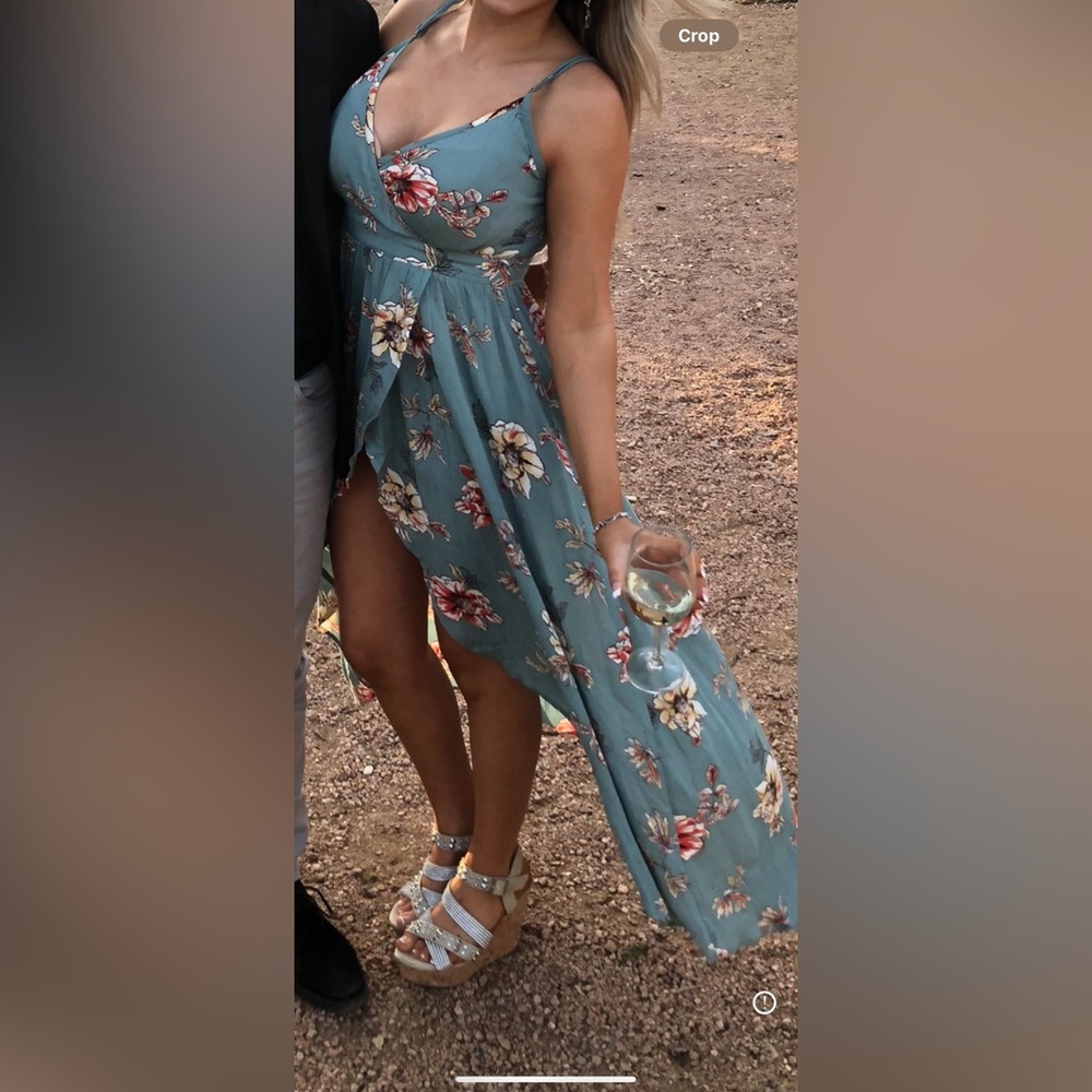 Floral high low dress